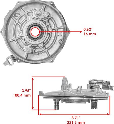 Caltric Rear Brake Panel Compatible with Honda 2014-2024 Rancher 420 TRX420FA 4x4 / 2014-2024 Rancher 420 TRX420FE 4x4 ES / 2014-2019 Foreman 500 TRX500FM in Kuwait