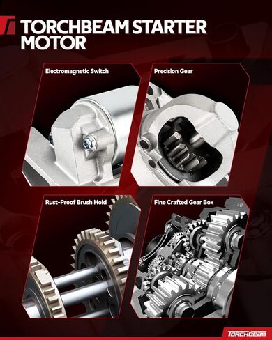 Torchbeam 6472N Starter Motor Compatible with Pontiac,1992-2003 Bonneville Supercharged,1995-1997 Firebird 3.8L,1996 Grand Prix 3.4L,1997-2007 Grand Prix Supercharged in Kuwait