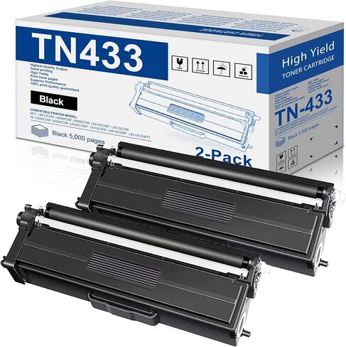 TN433 Toner Cartridge Set 4-Pack Replacement for Brother TN433 TN431 TN-431 TN-433 Toner for HL-L8360CDW Toner MFC-L8900CDW Toner HL-L8260CDW MFC-L8610CDW HL-L8360CDWT Printer, TN4334PK in Saudi Arabia