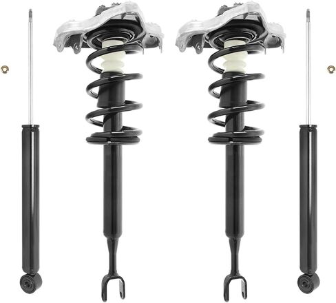 COMPLETESTRUTS - مجموعات دعامة أمامية كاملة مع نوابض لولبية واستبدال ممتص الصدمات الخلفي لسيارة Audi A4 2006-2008 - مجموعة من 4 in Kuwait