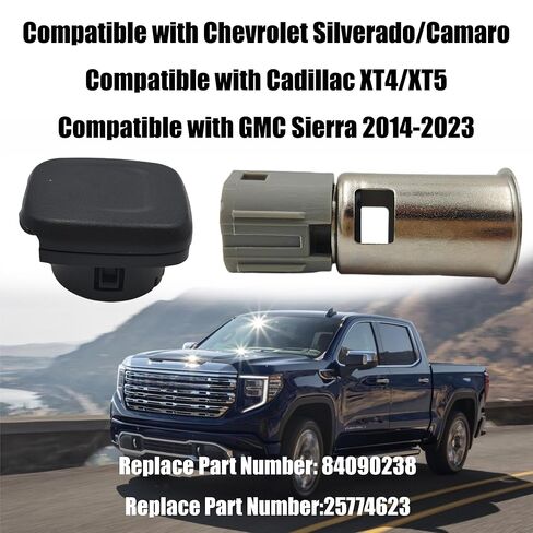 25774623 84090238 Pre-Assembled Cigarette Lighter Socket Assembly - Direct Replacement for Chevrolet Silverado 1500/2500/3500 & GMC Sierra 1500/2500/3500 2014-2019 in Saudi Arabia