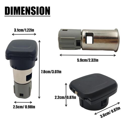 25774623 84090238 Pre-Assembled Cigarette Lighter Socket Assembly - Direct Replacement for Chevrolet Silverado 1500/2500/3500 & GMC Sierra 1500/2500/3500 2014-2019 in Saudi Arabia