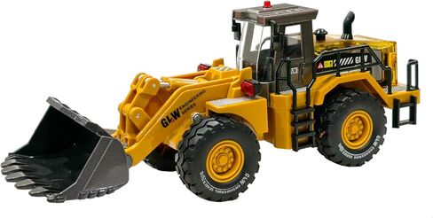 Construction Trucks Toy 1:40 Semi-Alloy Simulation Model Lights & Sounds Educational Engineering Vehicle for Kids Backhoe in Saudi Arabia
