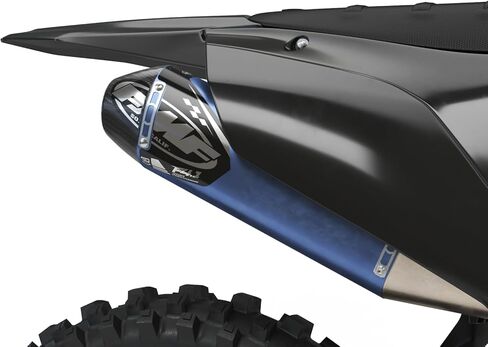 FMF Exhaust Factory 4.1 ملصقات كروم مكونة من قطعتين (أسود) (FMF-BLK-CRM) in Kuwait