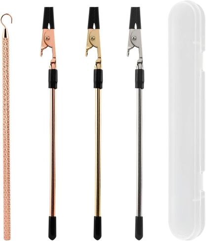 4Pcs Bracelet Helper Tool, Bracelet Helper to Put on Yourself, Portable Fastener Tool for Necklace/Jewelry/Watch, Bracele-t Assist Tool with Hook(Color:Gold,Silver,Rose Gold) in Saudi Arabia
