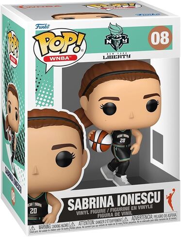 فانكو بوب! WNBA: New York Liberty - Sabrina Ionescu - شخصية فينيل قابلة للتجميع - فكرة هدية - بضائع رسمية - ألعاب للأطفال والكبار - عشاق الرياضة - شخصية نموذجية لهواة الجمع والعرض in Kuwait