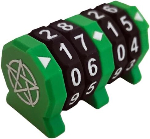 Board Game Life Counter, 4-Digit Wheel Trackers for 0-9999 Single Player and 0-99 Dual Player Modes, MTG Life Counter, Professionally Made for TCG, DND, RPGs, and MTG, Card and Tabletop Games (Black) in Kuwait