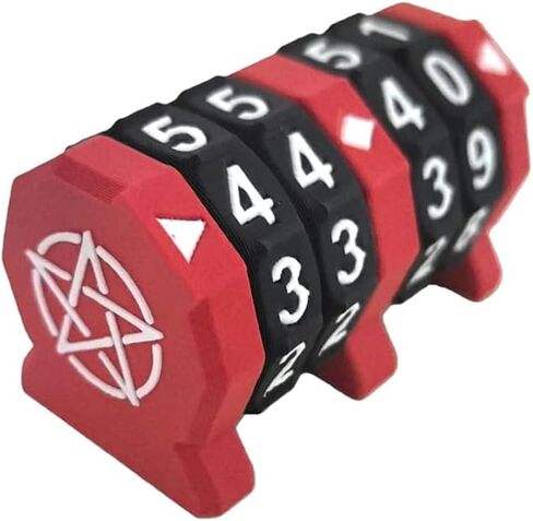 Board Game Life Counter, 4-Digit Wheel Trackers for 0-9999 Single Player and 0-99 Dual Player Modes, MTG Life Counter, Professionally Made for TCG, DND, RPGs, and MTG, Card and Tabletop Games (Black) in Kuwait