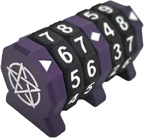 Board Game Life Counter, 4-Digit Wheel Trackers for 0-9999 Single Player and 0-99 Dual Player Modes, MTG Life Counter, Professionally Made for TCG, DND, RPGs, and MTG, Card and Tabletop Games (Black) in Kuwait