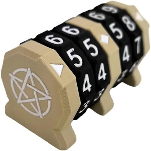 Board Game Life Counter, 4-Digit Wheel Trackers for 0-9999 Single Player and 0-99 Dual Player Modes, MTG Life Counter, Professionally Made for TCG, DND, RPGs, and MTG, Card and Tabletop Games (Black) in Kuwait