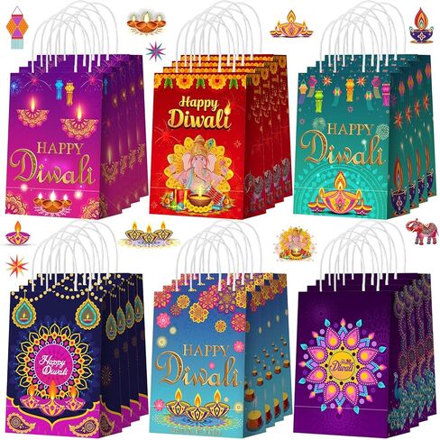 Yeaqee 24 Pcs Happy Father's Day Gift Bags Father's Day Paper Candy Bags with Handle Treat Pouches for the Best Dad Party Supplies for Daddy Papa(Dad) in Kuwait