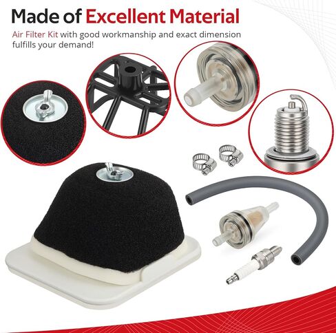 JAVIK Air Filter Element Kit & Spark Plug With Fuel Filter For Yamaha TTR125 TTR125E TTR125L TTR125LE 2000-2023 O.E.M# 5HP-14450-00-00 in Kuwait