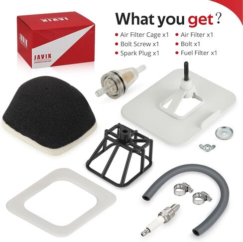 JAVIK Air Filter Element Kit & Spark Plug With Fuel Filter For Yamaha TTR125 TTR125E TTR125L TTR125LE 2000-2023 O.E.M# 5HP-14450-00-00 in Kuwait