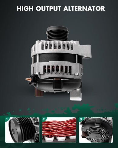 SCITOO High Output Alternator 160Amp 13870 Replacement for Chrysler for Town & Country 2001-2007,for Chrysler for Voyager 2001-2003,for Dodge for Caravan for Grand Caravan 2001-2007 in Kuwait