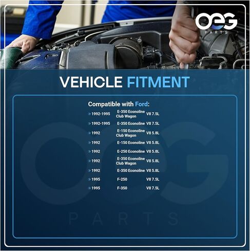 أجزاء OEG مولد 130A جديد متوافق مع Ford E350 E250 E150 Econoline، Club Wagon 5.8L 1992، E-350 Econoline 7.5L 1992-1995، F-350 F-250 7.5L 1995 F2PU10346DE F2UU10346BE F2UU10300BE F2UUBE in Kuwait