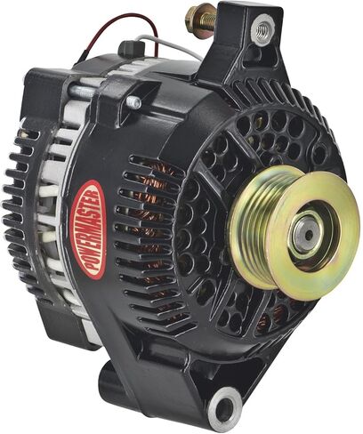 Powermaster 577491 Black Alternator (3G 155A 6 Groove Pulley Small Frame Mating 1 Wire) in Kuwait