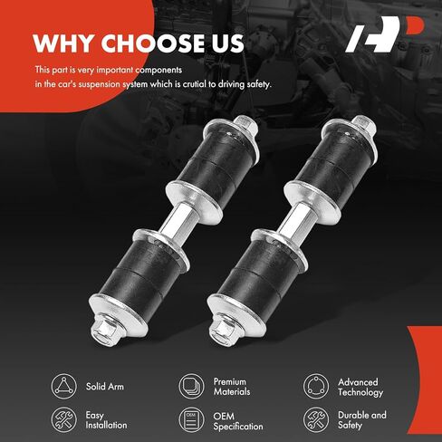 A-Premium 2 x Front Sway Bar Links Stabilizer Bar Links, Compatible with Nissan Frontier 1998 1999 2000 2001 2002 2003 2004, RWD in Kuwait