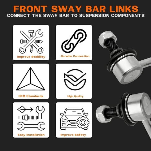 Anpher Front Sway Bar Links Stabilizer Bar for Pontiac Vibe 2003-2010丨Scion Tc 2005-2010丨Toyota Corolla 2003-2018丨Toyota Matrix 2003-2014丨Toyota Prius 2001-2009 in Saudi Arabia