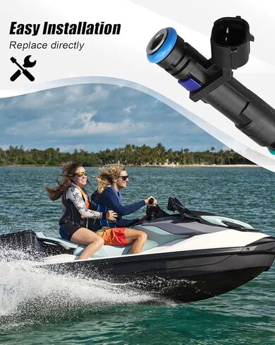 3 Pcs 420874834 Fuel Injector Compatible with Sea-Doo GTX GTR GTI RXT Challenger Speedster Wake Replace 420874834 420874846 006-622 in Kuwait