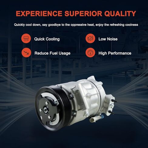 Air Conditioner AC Compressor with Clutch Compatible with Buick 2011 Regal 2010 LaCrosse 2010 Allure 2.0L 2.4L Automotive Replacement AC Compressor Replace# 13232305 13262836 in Saudi Arabia
