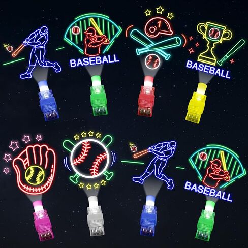 36Pcs Baseball LED Finger Lights Sport Party Favors Glow in the Dark Light Up Finger Lights Themed Bulk for Birthday Party Goodie Bag Stuffer Birthday Gifts Prize in Saudi Arabia