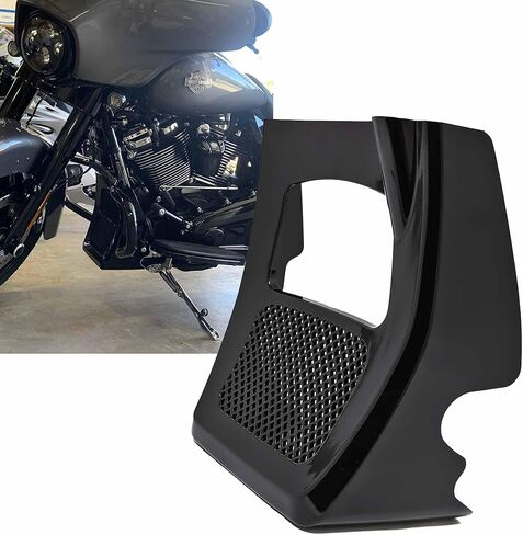 Motorcycle Front Lower Chin Spoiler Oil Cooler Radiator Cover for Harley Touring Road King, Street Glide, Road Glide, Electra Glide 2017-2024 in Saudi Arabia