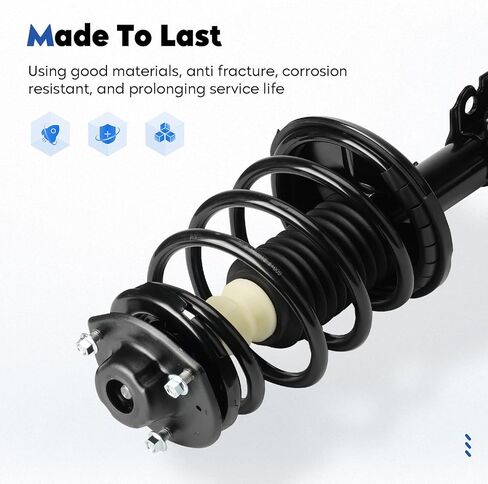 مجموعة الدعامات الأمامية والخلفية مناسبة لسيارة Toyota Camry 3.0L 1997-2001، لـ Solara 3.0L 99-03، لـ Avalon 97-03، لـ Lexus ES300 1997-2001، ممتص الصدمات ووصلة نهاية قضيب التأرجح (8 قطع) in Kuwait