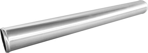 2.25" (57mm) OD Straight Aluminum Alloy Tube Intercooler Pipe 23.5in (600mm) Length Air Intake Tube Aluminum Intercooler Pipe Aluminum Pipe Tube Brushed Finish Silver in Saudi Arabia