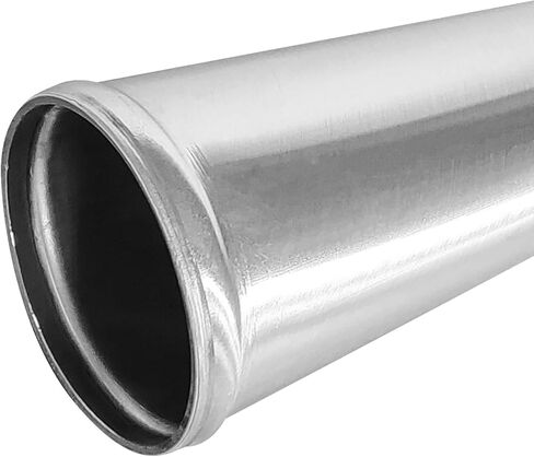2.25" (57mm) OD Straight Aluminum Alloy Tube Intercooler Pipe 23.5in (600mm) Length Air Intake Tube Aluminum Intercooler Pipe Aluminum Pipe Tube Brushed Finish Silver in Saudi Arabia