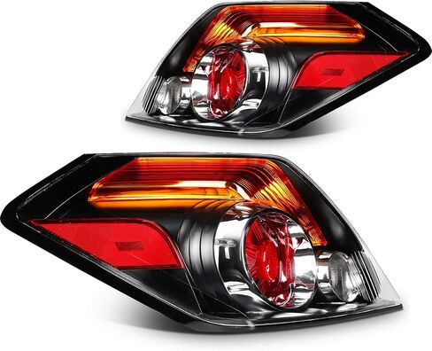 SCITOO Tail Lights for 2007 2008 2009 2010 2011 2012 for Nissan Altima Sedan Pair Taillight Assembly Black Housing Red 26555-ZN50A in Kuwait