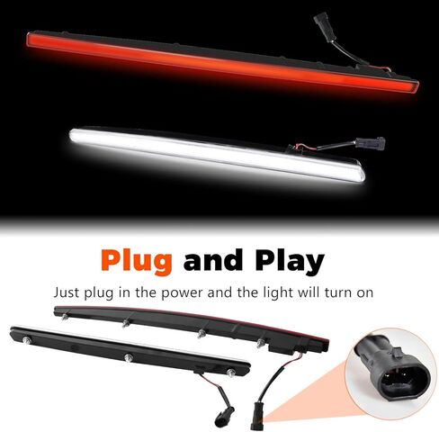 Accent Light Kit for Polaris RZR XP 1000 2024 2025 2026 Accessories, Front LED Grille Accent Signature Light and Red Rear Center Accent Lamp Taillight for Polaris RZR XP/XP 4 1000 2024+ in Saudi Arabia