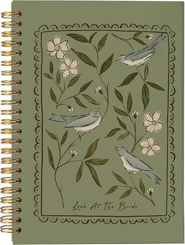 VNWEK Vintage Botanical Bumble Bee Spiral Notebook Journal 5.5x8.3 Inch, Cottagecore Floral Plant Journal, Rustic Flower Bee Nature Insect Lined Hardcover Spiral Notebook in Saudi Arabia