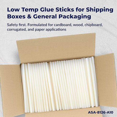 ASA 1/2" x 10" Full Size Hot Gun Adhesive | High-Strength, Fast-Bonding for Packaging, Woodworking, Box Sealing | Low-Temp | Pack of 473 in Saudi Arabia