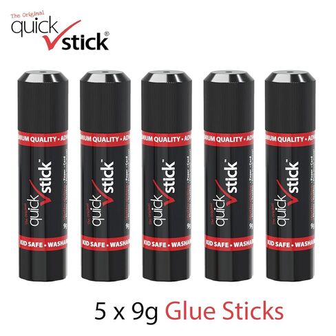 Glue Sticks Original Glue Sticks, Quality Adhesive Gluestick, Ideal Strong-Hold for Paper, Card, Textiles, Crafting Glue, Scrapbooking, Office & School Supplies (9g - Pack of 5) in Saudi Arabia