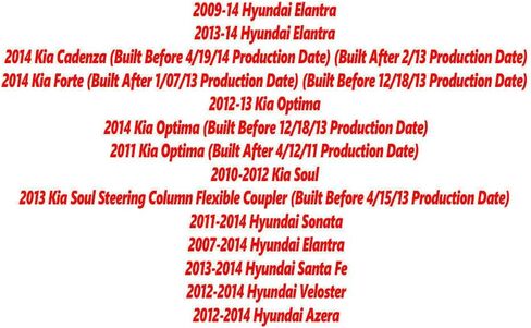 Compatible with Hyundai & Kia Flexible Coupling Steering Coupler 3 Pieces in Saudi Arabia