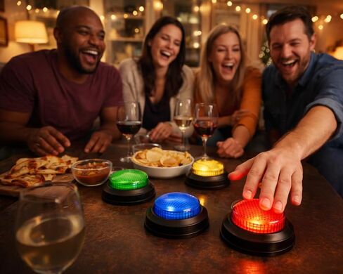 DS. DISTINCTIVE STYLE Buzzers for Trivia Games 8 Pack Game Buzzers with Lights and Sounds Answer Buzzers for Classroom Game Show Buzzers for Family Party Quiz in Kuwait