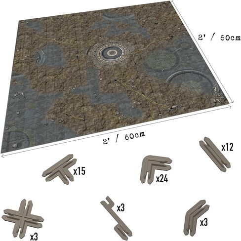 Battle Systems Sci-fi Terrain Alien Catacombs Core Set - 28-35mm RPG/Wargames / 40k Necromunda Card Scenery in Saudi Arabia