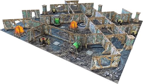 Battle Systems Sci-fi Terrain Alien Catacombs Core Set - 28-35mm RPG/Wargames / 40k Necromunda Card Scenery in Saudi Arabia