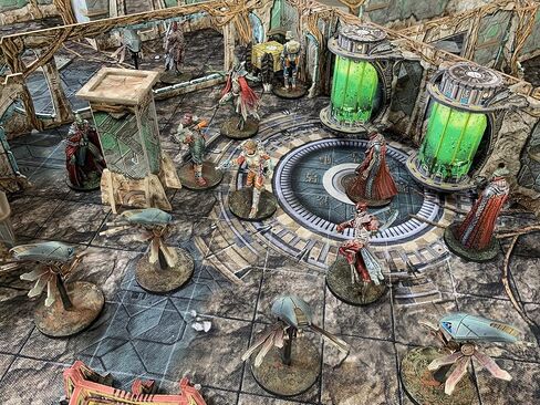 Battle Systems Sci-fi Terrain Alien Catacombs Core Set - 28-35mm RPG/Wargames / 40k Necromunda Card Scenery in Saudi Arabia