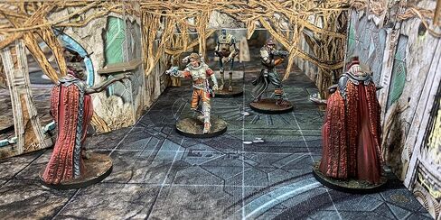 Battle Systems Sci-fi Terrain Alien Catacombs Core Set - 28-35mm RPG/Wargames / 40k Necromunda Card Scenery in Saudi Arabia
