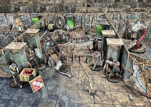 Battle Systems Sci-fi Terrain Alien Catacombs Core Set - 28-35mm RPG/Wargames / 40k Necromunda Card Scenery in Saudi Arabia