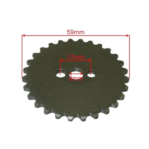 28T Timing Cam Chain Sprocket for Zongshen 125cc W125-G Oil-Cooled Engine in Saudi Arabia