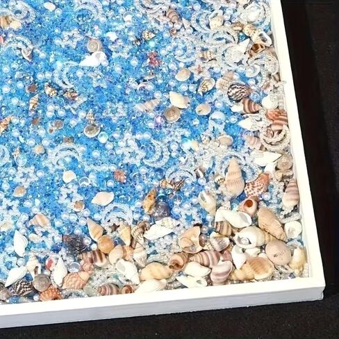 [Ocean-Themed|Epoxy Resin] 1pc Ocean-Themed Epoxy Resin Filler-Star, Moon,Shells, Crabs, Starfish, Shiny Decorations for Crafts, Home Decor, Creative Projects,Rainbow Gloss Effect in Kuwait