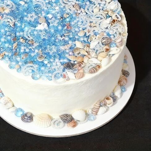 [Ocean-Themed|Epoxy Resin] 1pc Ocean-Themed Epoxy Resin Filler-Star, Moon,Shells, Crabs, Starfish, Shiny Decorations for Crafts, Home Decor, Creative Projects,Rainbow Gloss Effect in Kuwait