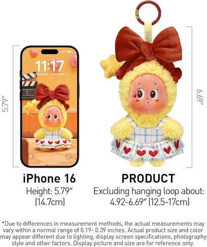 POP MART Twinkle Twinkle Crush On You Series-Plush Pendent Blind Box, Collectible Toys Home Decorations, Holiday Birthday Gifts for Girls and Boys, Single Box in Kuwait