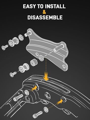 4 Point Docking Hardware Kit Vivid Black Quick Release Hardware for Harley Davidson Touring Street Glide Electra Glide Road Glide Road King 2014-2025 in Saudi Arabia