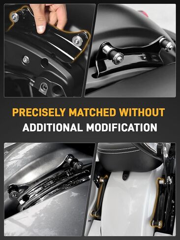 4 Point Docking Hardware Kit Vivid Black Quick Release Hardware for Harley Davidson Touring Street Glide Electra Glide Road Glide Road King 2014-2025 in Saudi Arabia