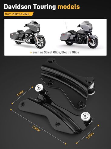 4 Point Docking Hardware Kit Vivid Black Quick Release Hardware for Harley Davidson Touring Street Glide Electra Glide Road Glide Road King 2014-2025 in Saudi Arabia