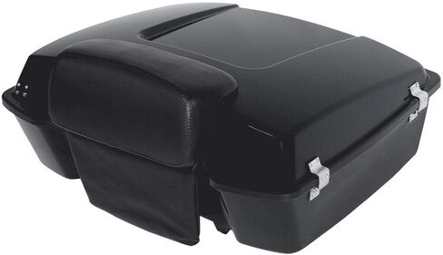 Chopped Trunk Backrest + Solo Mount Rack Fit for Harley Trunk Touring Road King Road Glide Electra Glide Street Glide 2009-2013 in Saudi Arabia