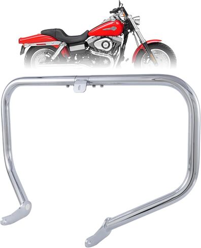 Kinglemc Crash Bar Engine Guard Highway Freeway Bar for Harley Dyna Daytona Glide Custom Low Rider Street Bob Sturgis Super Glide (Chrome) in Kuwait